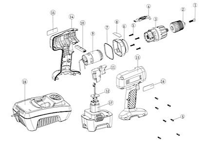 Diagram Diagram and Parts List for IR2575  Ingersoll Rand Drill